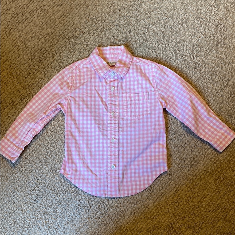 Hope and Henry Boy’s Pink Dress Shirt XS